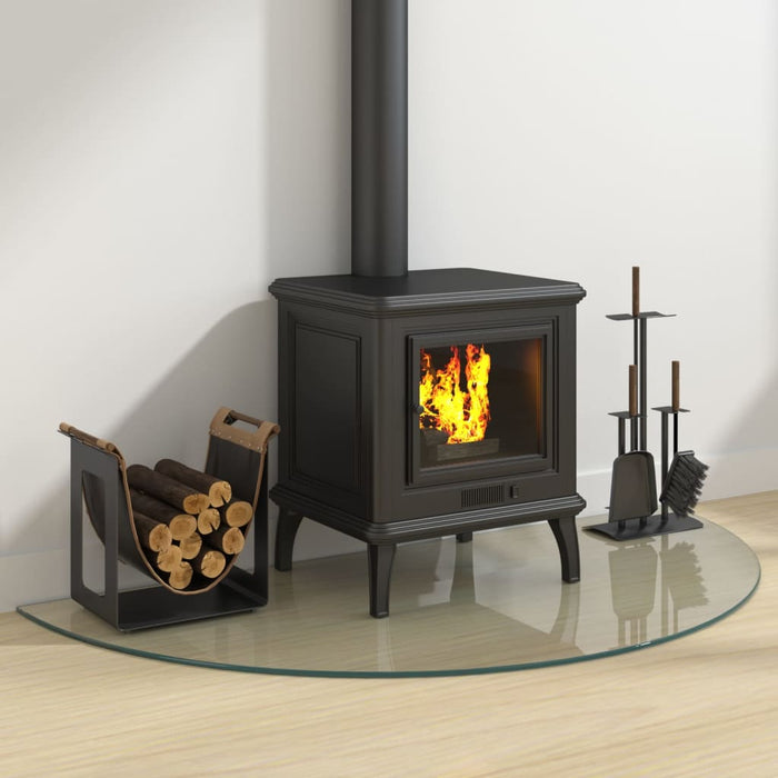 Lastra in Vetro per Caminetto Semicircolare 1200x600 mm 324120