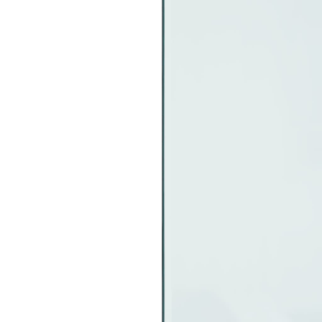 Lastra in Vetro per Caminetto-Vetro per Camino Rettangolare 80x50 cm 244119