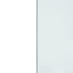 Lastra in Vetro per Caminetto Rettangolare 80x50 cm 324121