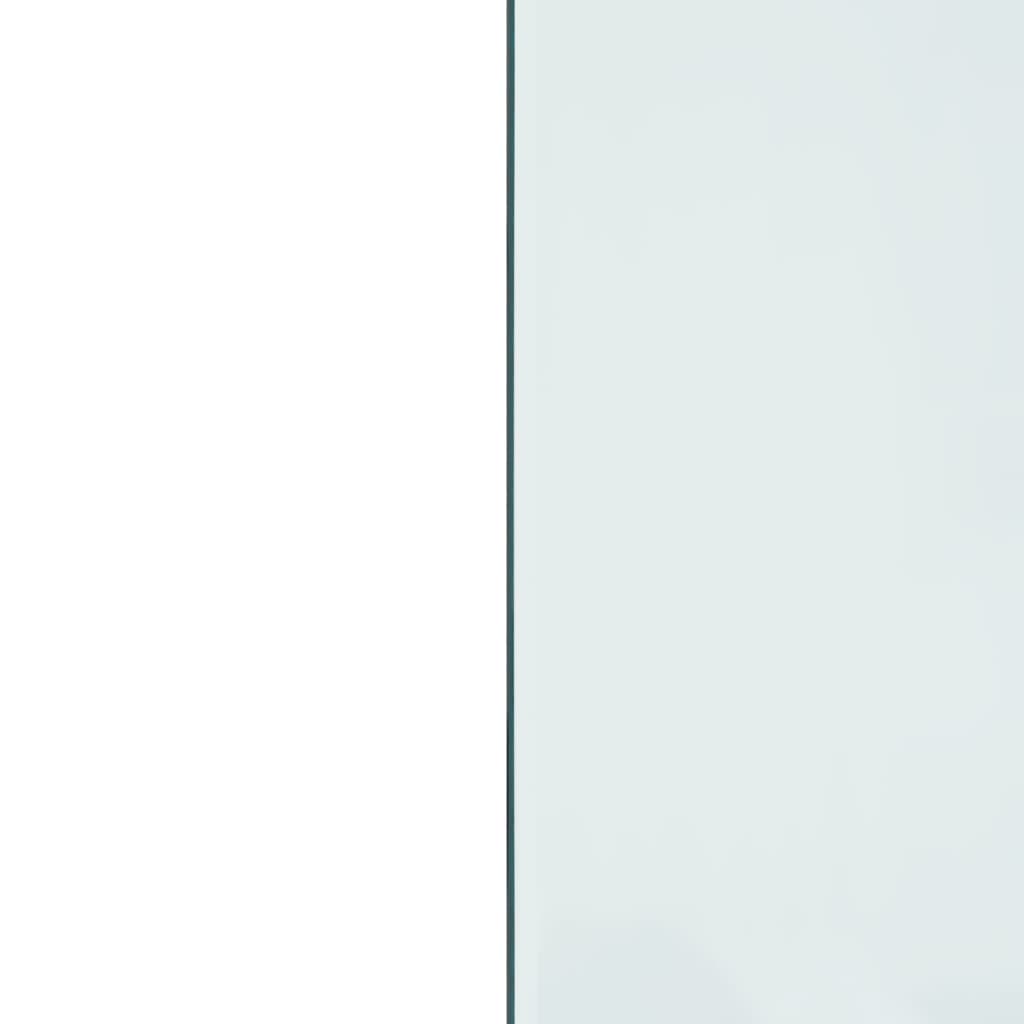 Lastra in Vetro per Caminetto Rettangolare 80x60 cm 324122