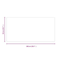 Lastra in Vetro per Caminetto-Vetro per Camino Rettangolare 100x50 cm 364922