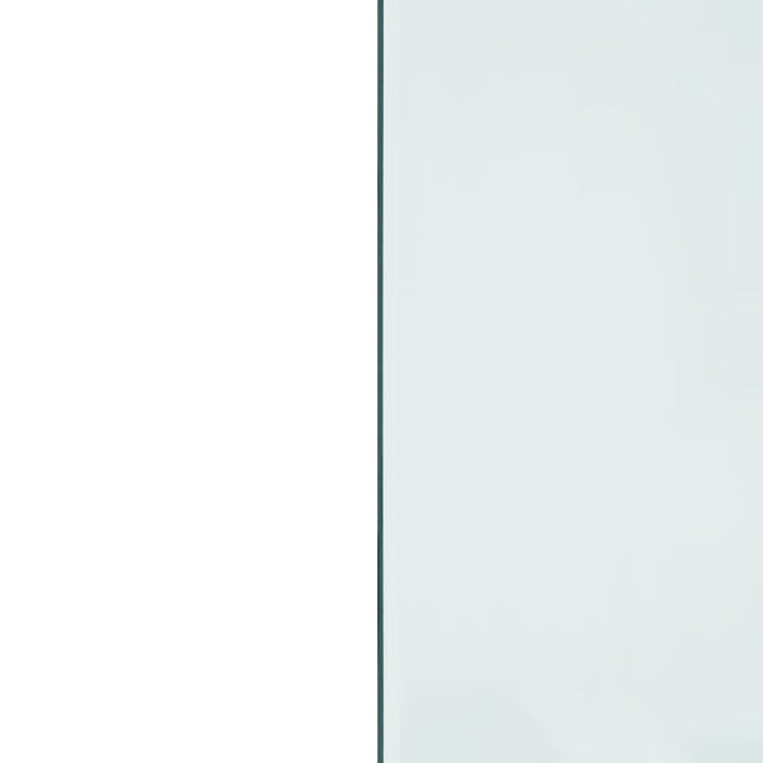 Lastra in Vetro per Caminetto Rettangolare 80x60 cm 324128