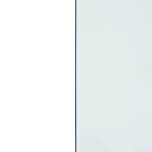 Lastra in Vetro per Caminetto-Vetro per Camino Rettangolare 80x60 cm 179012