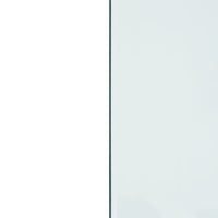 Lastra in Vetro per Caminetto-Vetro per Camino Rettangolare 100x50 cm 803865