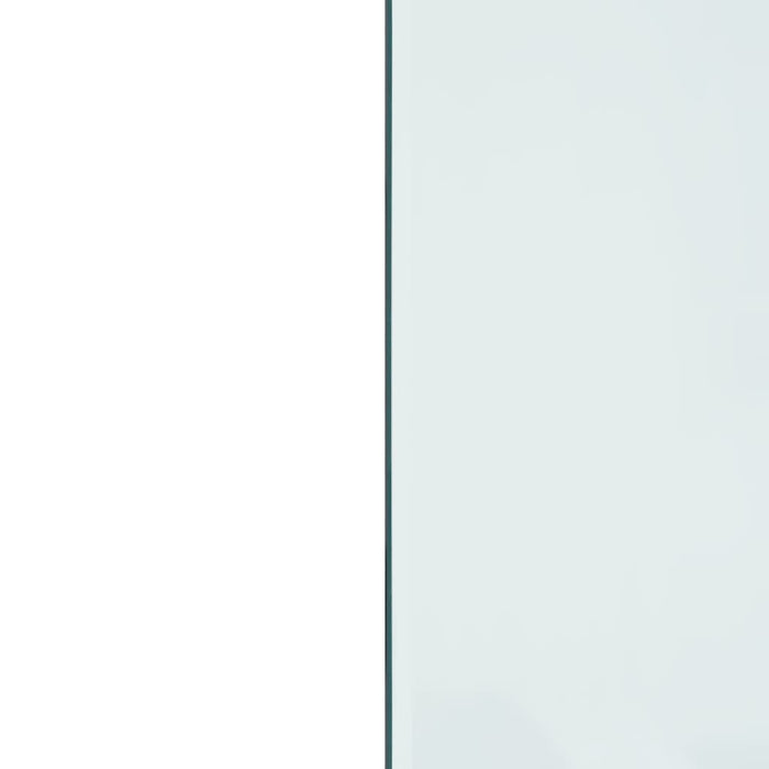 Lastra in Vetro per Caminetto-Vetro per Camino Rettangolare 100x50 cm 803865