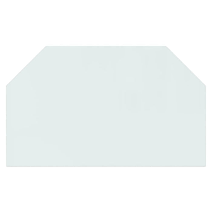 Lastra in Vetro per Caminetto Esagonale 100x60 cm 324136