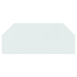 Lastra in Vetro per Caminetto Esagonale 120x50 cm 324137