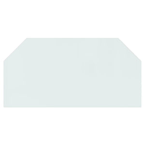 Lastra in Vetro per Caminetto-Vetro per Camino Esagonale 120x60 cm 603372