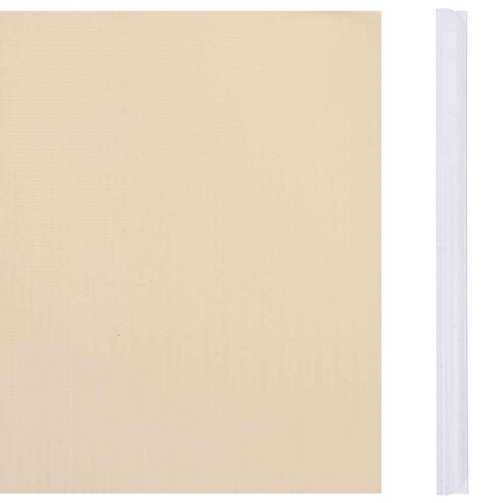 Recinzione Frangivento da Giardino PVC 35x0,19 m Crema 147855