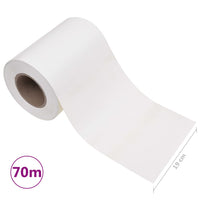 Recinzione Frangivento da Giardino PVC 70x0,19 m Bianco