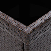 Tavolo da Pranzo da Giardino Marrone in Polyrattan cod mxl 34347