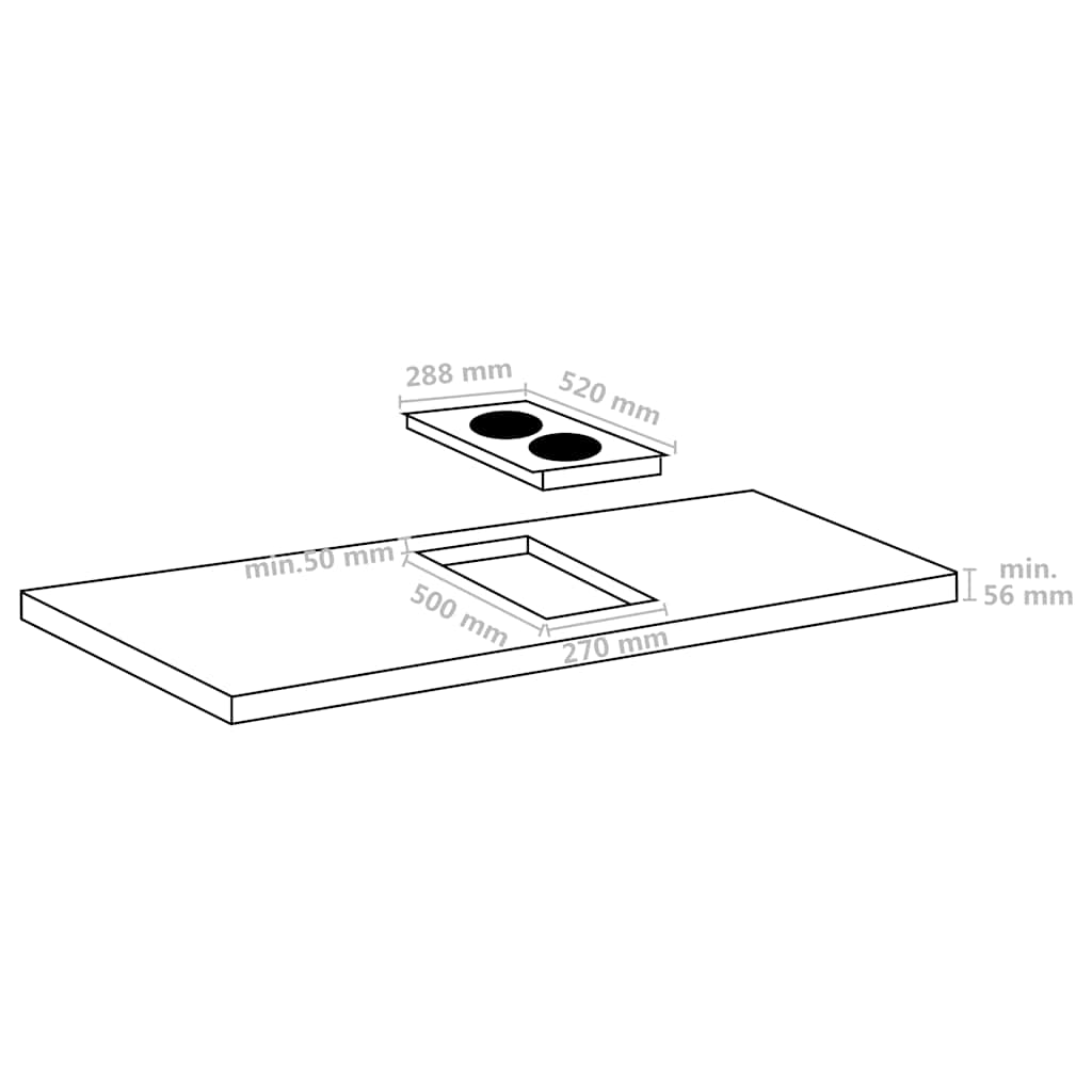 Piano Cottura Induzione Flexizone 2 Zone Controlli Touch 3500W 51438
