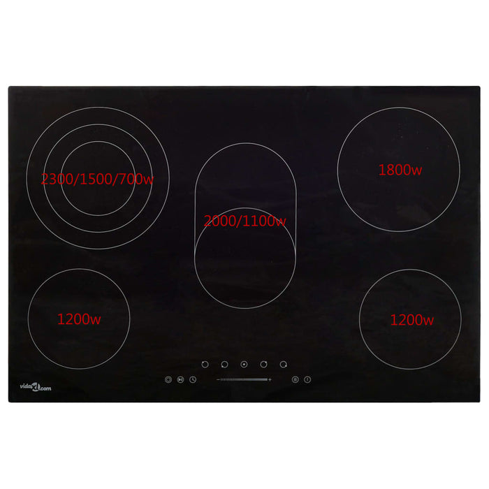Piano Cottura in Ceramica 5 Zone e Controlli Touch 90 cm 8500 W 51441