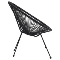 Sedie da Giardino Acapulco 2 pz in Rattan Nere 312164
