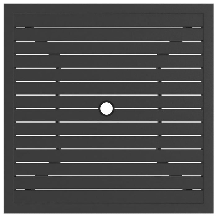 Tavolo da Giardino Antracite 81,5x81,5x72 cm in Acciaio cod mxl 34330