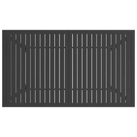 Tavolo da Giardino Antracite 140x80x72 cm in Acciaio cod mxl 34107