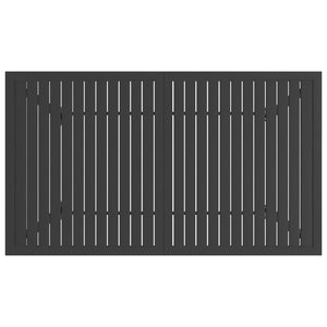 Tavolo da Giardino Antracite 140x80x72 cm in Acciaio cod mxl 34107