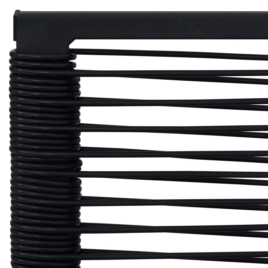 Sedie da Giardino 2 pz in Rattan PVC Nero 312171