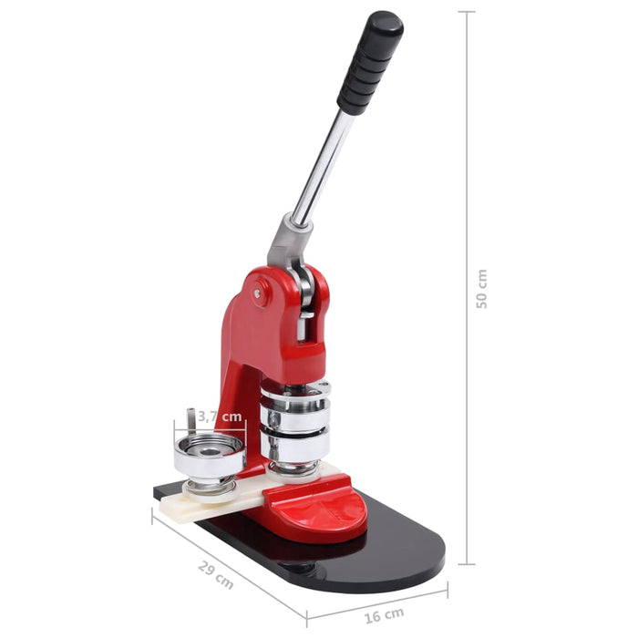 Macchina per Badge con 500 pz Parti Bottoni 37 mm 3056502