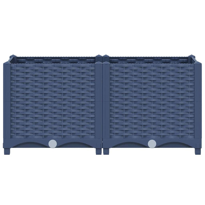 Fioriera Rialzata 80x40x38 cm in Polipropilene cod mxl 51830