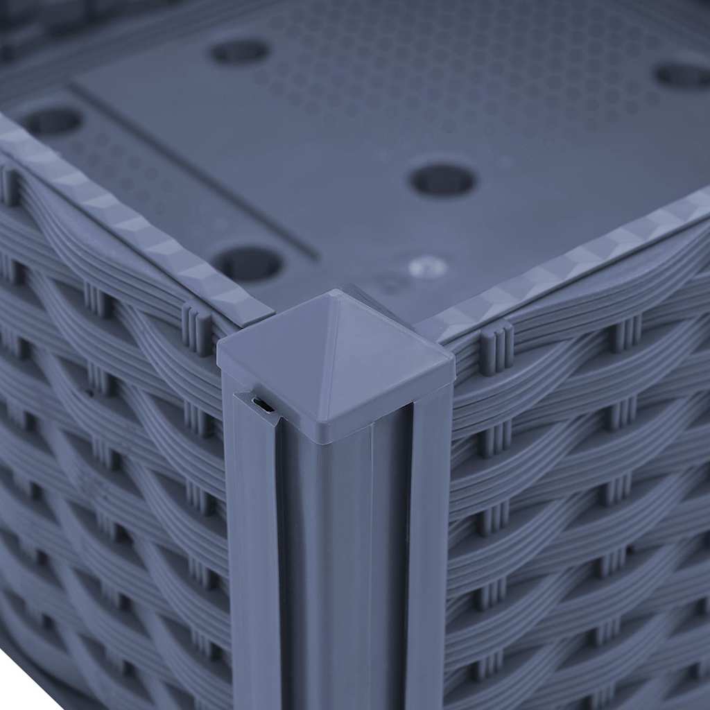 Fioriera Rialzata 80x40x38 cm in Polipropilene cod mxl 51830