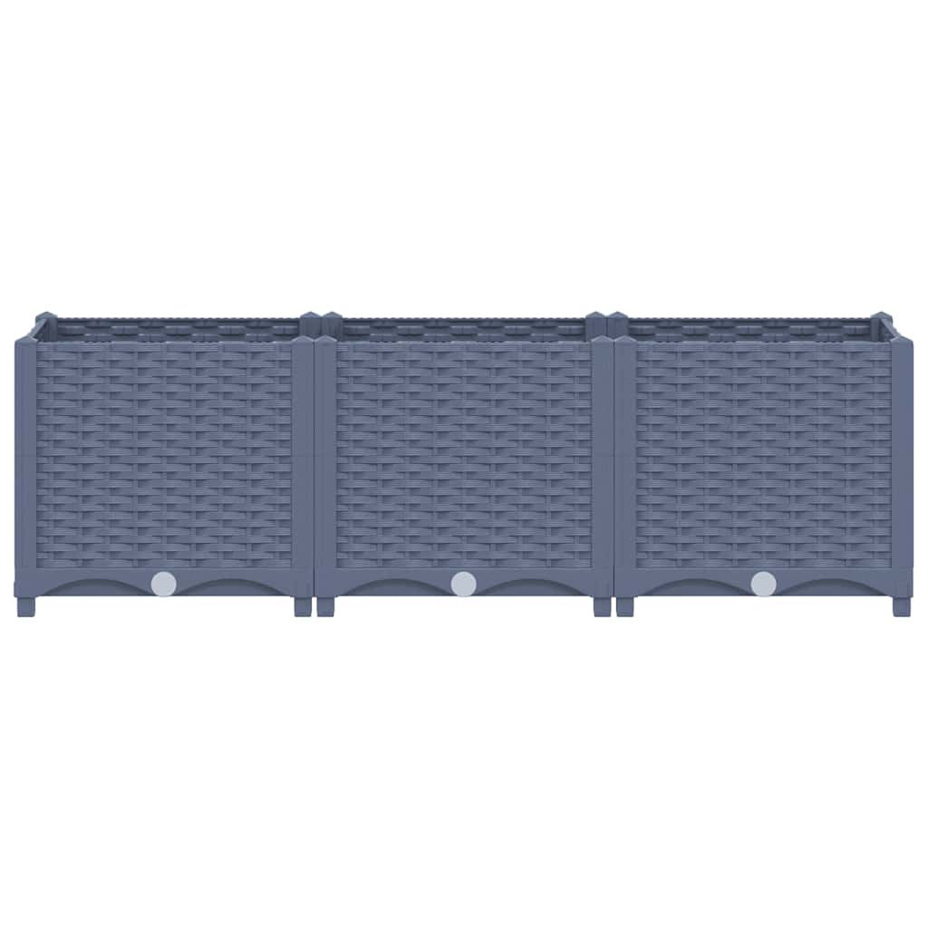 Fioriera Rialzata 120x40x38 cm in Polipropilene 310403