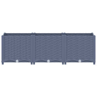 Fioriera Rialzata 120x40x38 cm in Polipropilene 310403