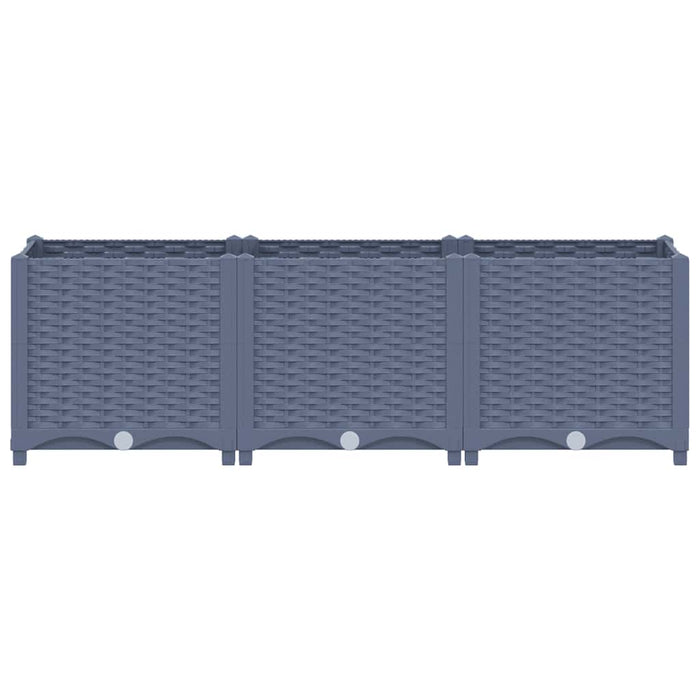 Fioriera Rialzata 120x40x38 cm in Polipropilene 310403