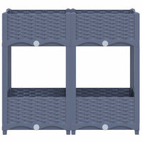 Fioriera Rialzata 80x40x71 cm in Polipropilene 310406