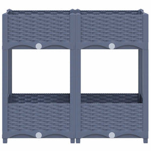 Fioriera Rialzata 80x40x71 cm in Polipropilene