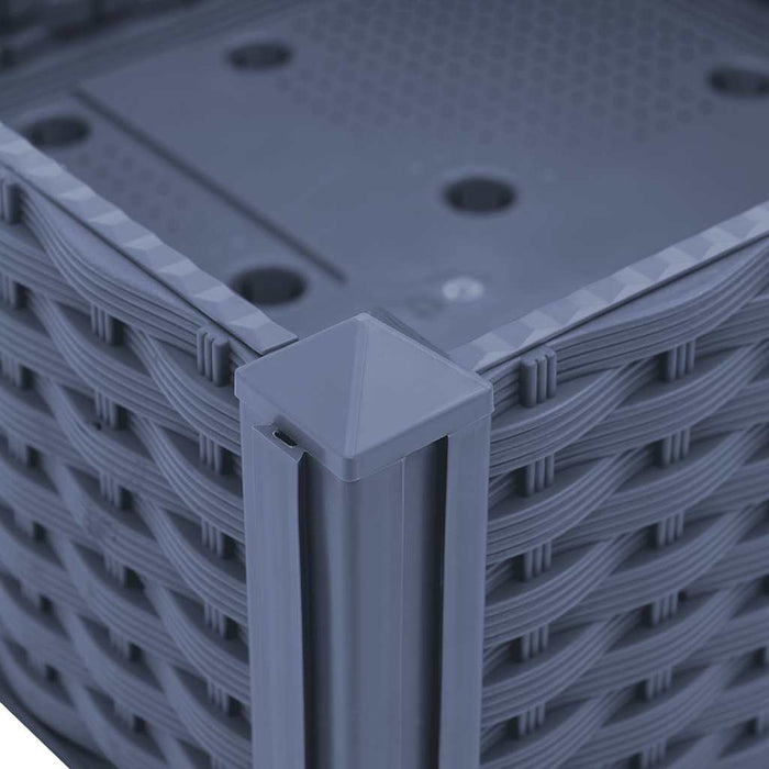 Fioriera Rialzata 120x40x71 cm in Polipropilene 310407