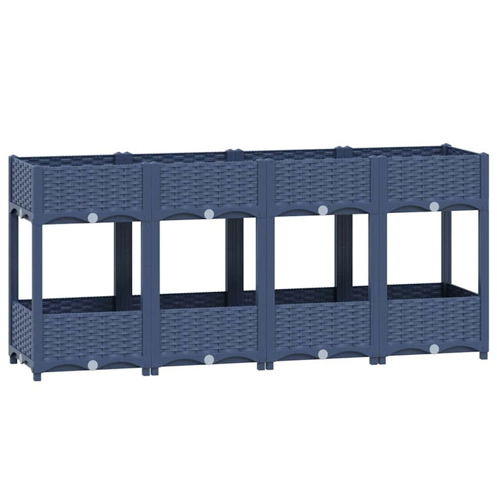 Fioriera Rialzata 160x40x71 cm in Polipropilene 310408