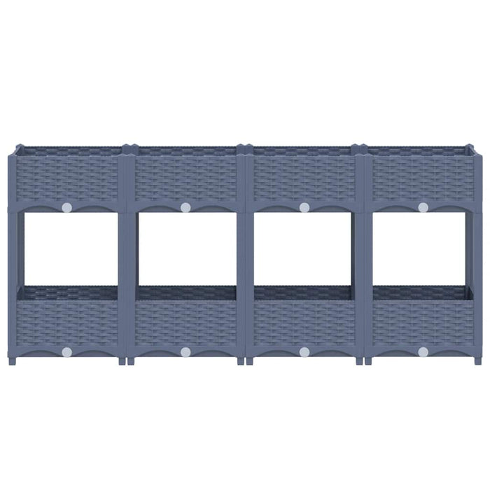 Fioriera Rialzata 160x40x71 cm in Polipropilene 310408