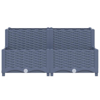 Fioriera Rialzata 80x80x38 cm in Polipropilene