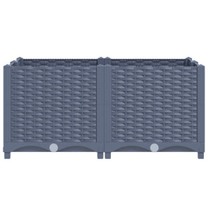 Fioriera Rialzata 80x80x38 cm in Polipropilene