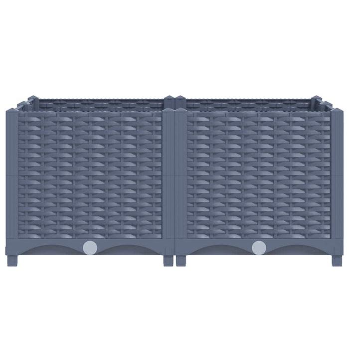 Fioriera Rialzata 80x80x38 cm in Polipropilene