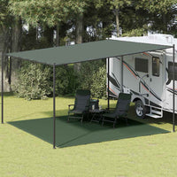 Tappeto da Tenda 400x400 cm Verde Scuro in HDPE 310711