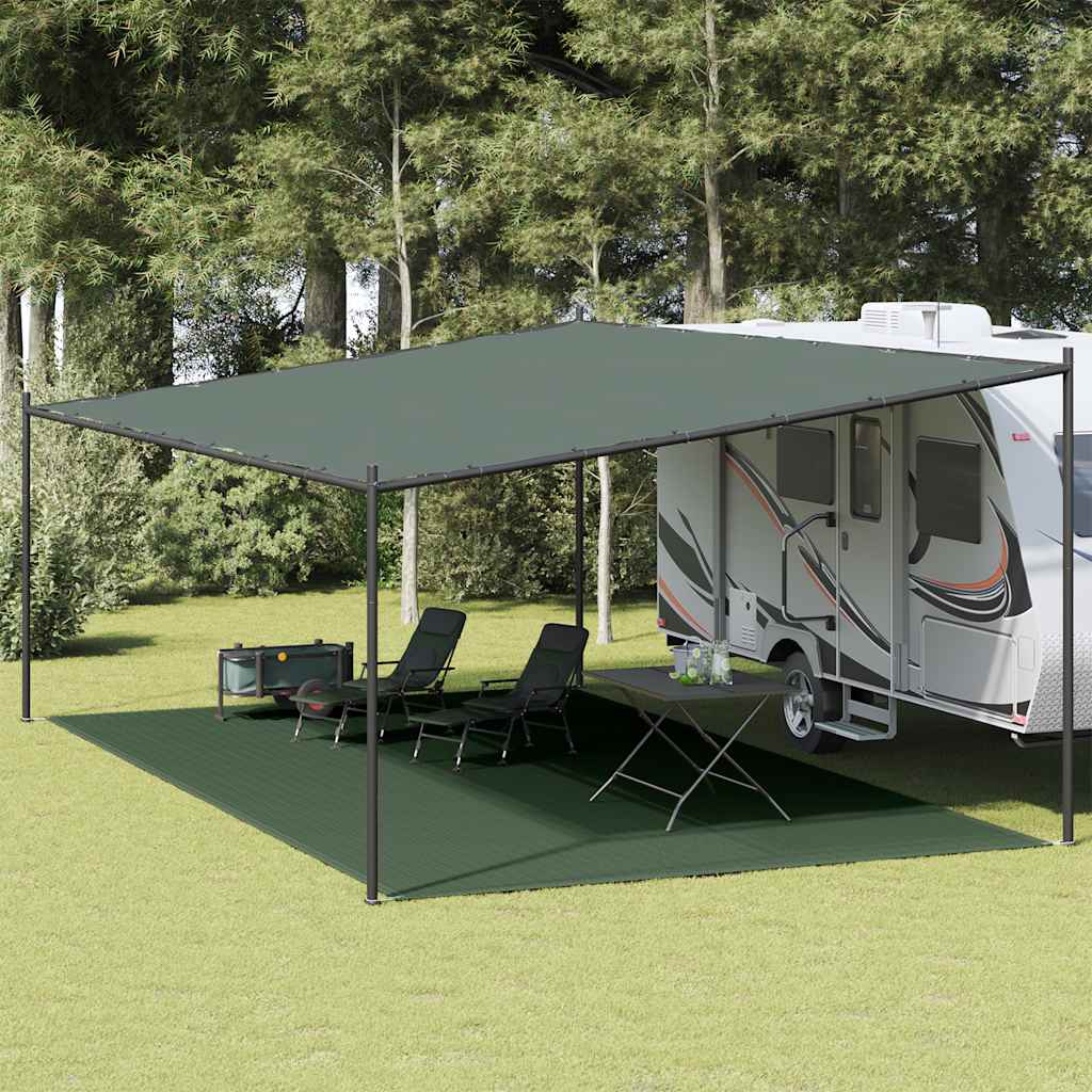 Tappeto da Tenda 400x800 cm Verde Scuro in HDPE cod mxl 68187