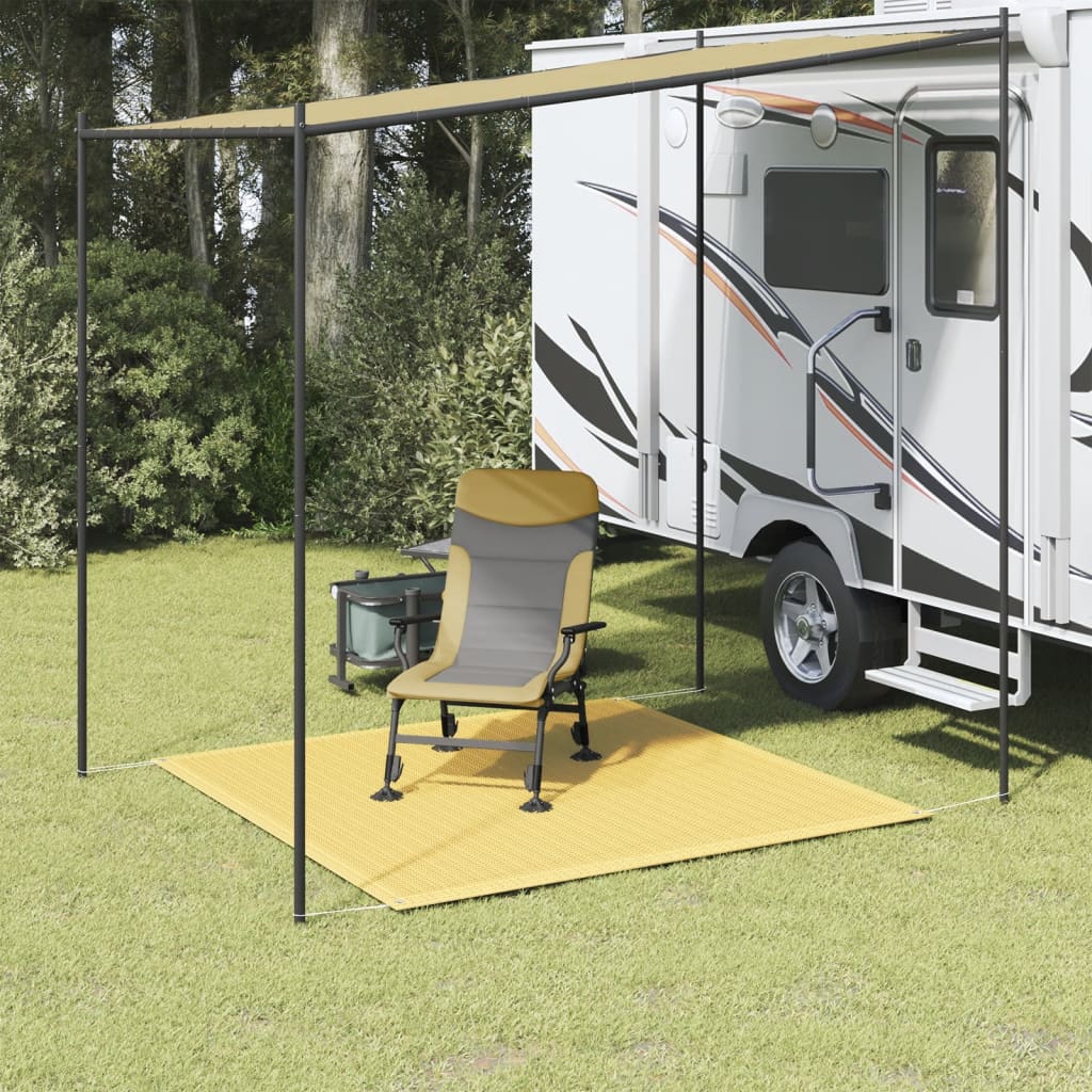 Tappeto da Tenda 200x200 cm Beige 310756