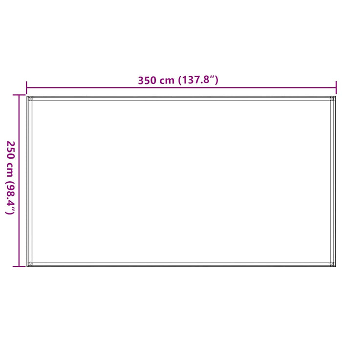 Tappeto da Tenda 250x350 cm Nero 310782