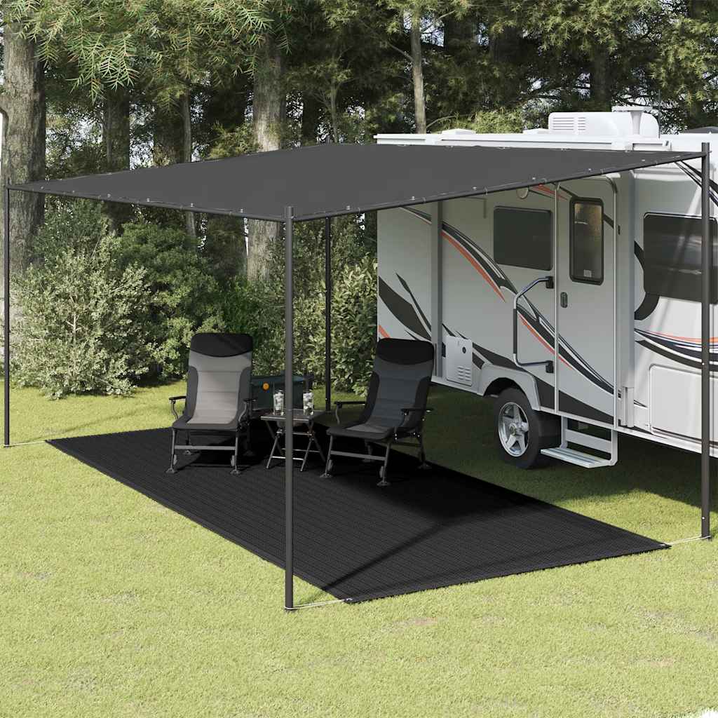 Tappeto da Tenda 250x550 cm Nero 310786