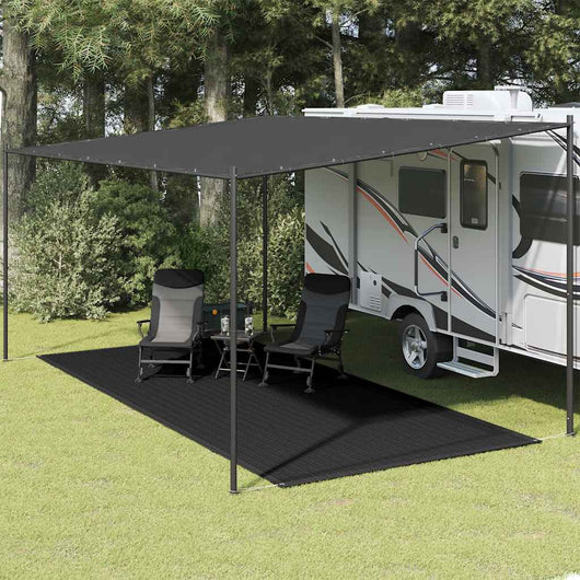 Tappeto da Tenda 250x550 cm Nero 310786