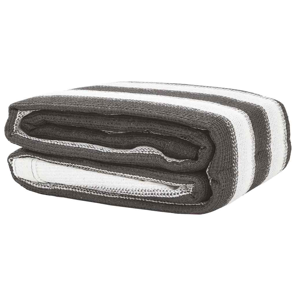 Tappeto da Tenda 250x400 cm Antracite e Bianco 310823