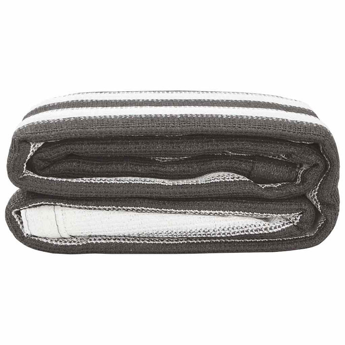Tappeto da Tenda 250x400 cm Antracite e Bianco 310823