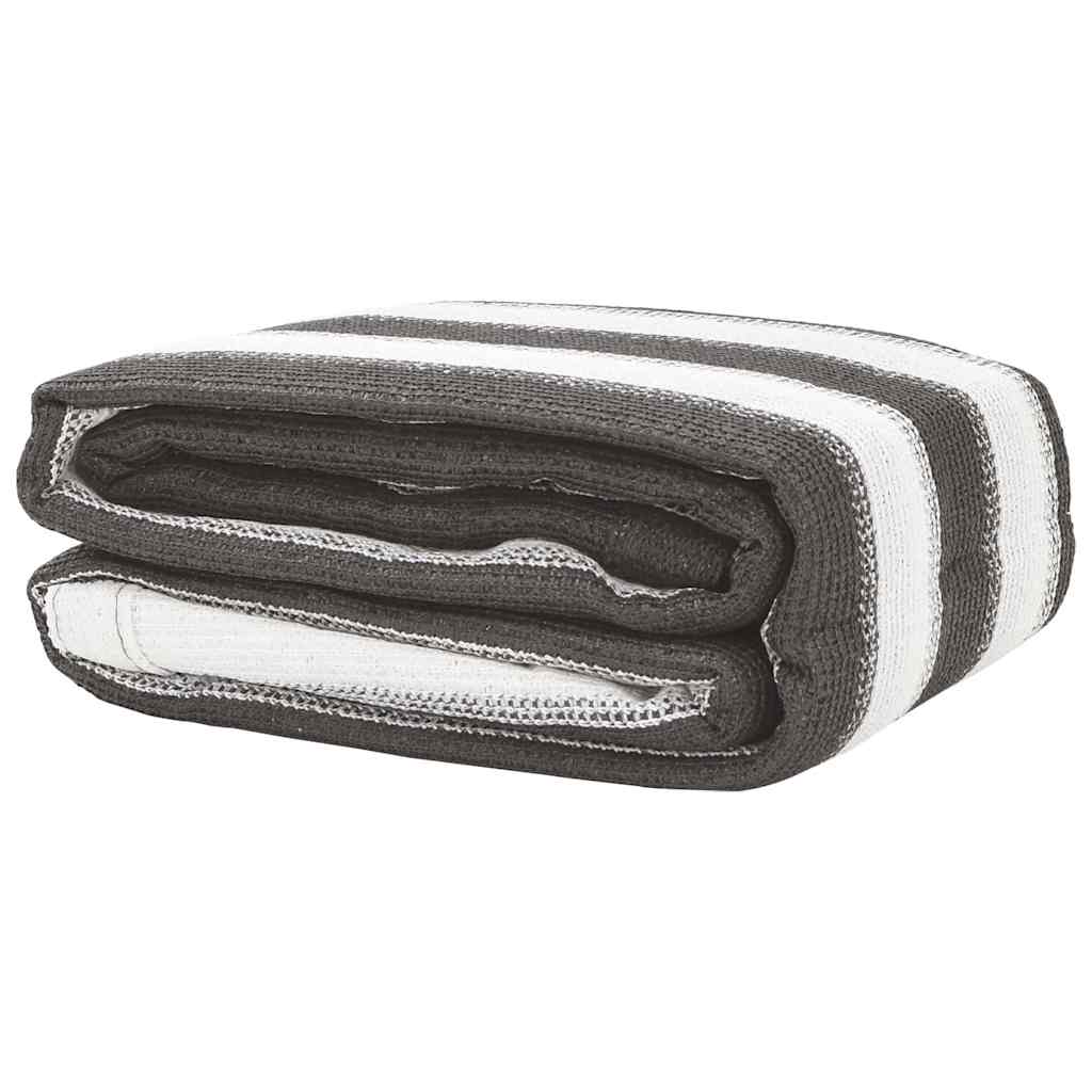 Tappeto da Tenda 250x550 cm Antracite e Bianco 310826