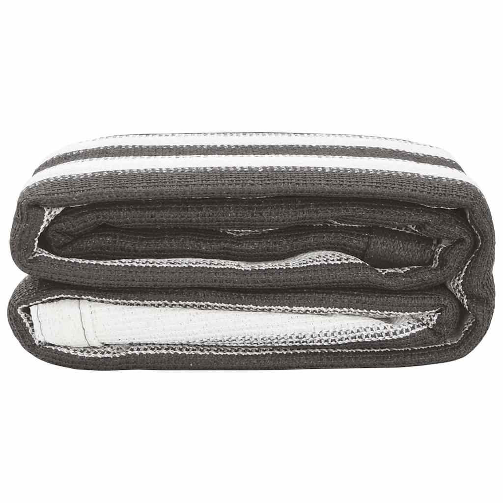 Tappeto da Tenda 250x550 cm Antracite e Bianco 310826