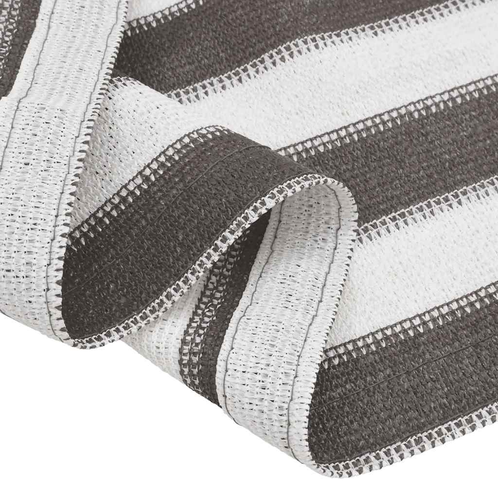 Tappeto da Tenda 250x550 cm Antracite e Bianco 310826