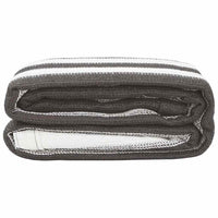 Tappeto da Tenda Antracite e Bianco 400x400 cm HDPE 310831