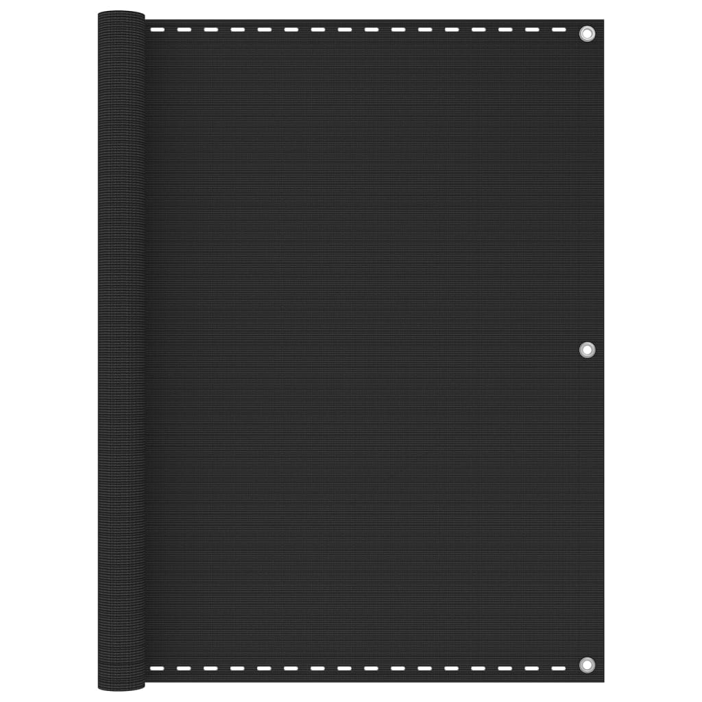 Paravento per balcone protezione privacy schermo privacy 120 x 300 cm HDPE antracite 02_0009960