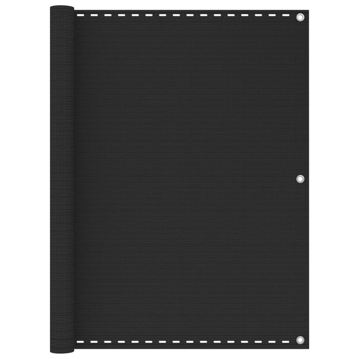Paravento per balcone protezione privacy schermo privacy 120 x 300 cm HDPE antracite 02_0009960